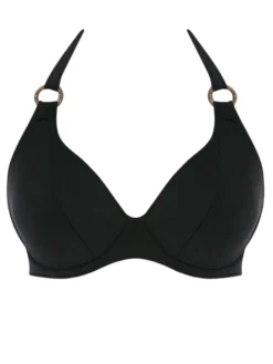 FREYA Coco Wave Halter Bikini Top - Black -Full Curve Bra Sales braforme freya swim as7001 blk c