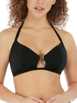 FREYA Coco Wave Triangle Bikini Top - Black