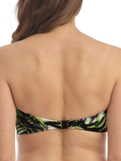 FANTASIE Palm Valley Twist Bandeau Bikini Top - Black 10 FANTASIE Palm Valley Twist Bandeau Bikini Top - Black -Full Curve Bra Sales braforme freya swimwear palm valley black uw twist bandeau bikini top fs6762 b