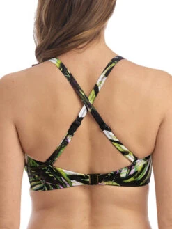 FANTASIE Palm Valley Twist Bandeau Bikini Top - Black 11 FANTASIE Palm Valley Twist Bandeau Bikini Top - Black -Full Curve Bra Sales braforme freya swimwear palm valley black uw twist bandeau bikini top fs6762 b1