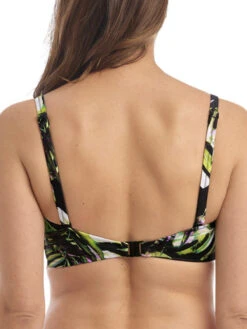 FANTASIE Palm Valley Twist Bandeau Bikini Top - Black 12 FANTASIE Palm Valley Twist Bandeau Bikini Top - Black -Full Curve Bra Sales braforme freya swimwear palm valley black uw twist bandeau bikini top fs6762 b2