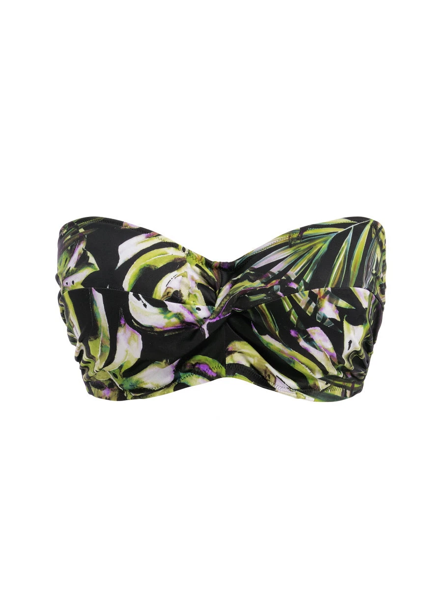 FANTASIE Palm Valley Twist Bandeau Bikini Top - Black 7 FANTASIE Palm Valley Twist Bandeau Bikini Top - Black - Image 7