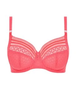 FREYA Viva Lace Side Support Bra - Sunkissed Coral 9 FREYA Viva Lace Side Support Bra - Sunkissed Coral -Full Curve Bra Sales braforme freya vivalace aa5641 sul c