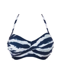 FANTASIE Lindos Twist Bandeau Bikini Top - Ink 7 FANTASIE Lindos Twist Bandeau Bikini Top - Ink -Full Curve Bra Sales braforme fs500209 ink fantaise swim lindos ink underwired twist bandeau bikini top p