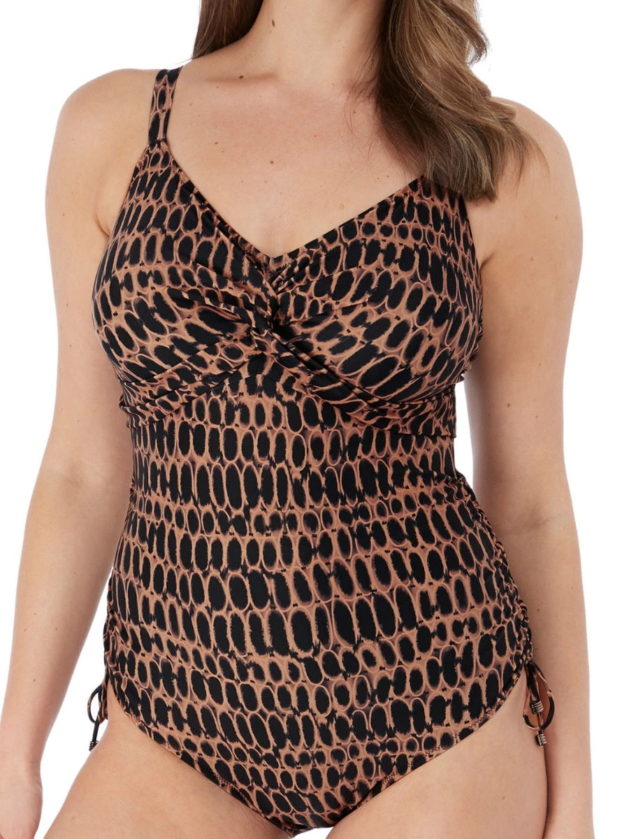 FANTASIE Kotu Twist Front Swimsuit- Copper 1 FANTASIE Kotu Twist Front Swimsuit- Copper