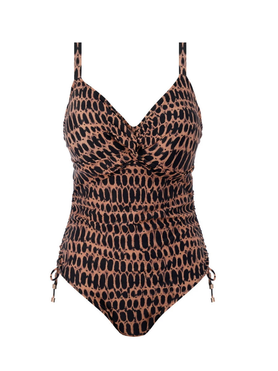 FANTASIE Kotu Twist Front Swimsuit- Copper 4 FANTASIE Kotu Twist Front Swimsuit- Copper - Image 4