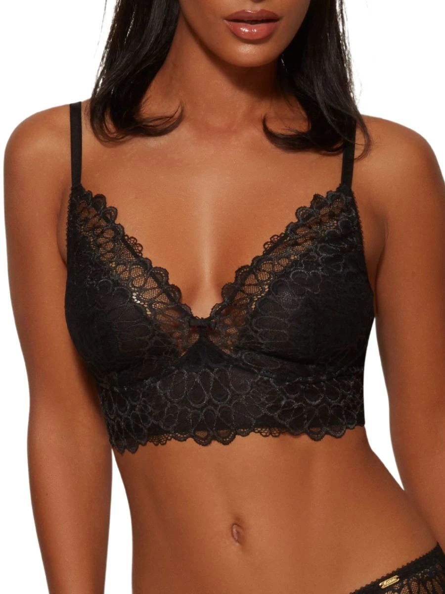 Gossard Swirl Bralette - Black 1 Gossard Swirl Bralette - Black