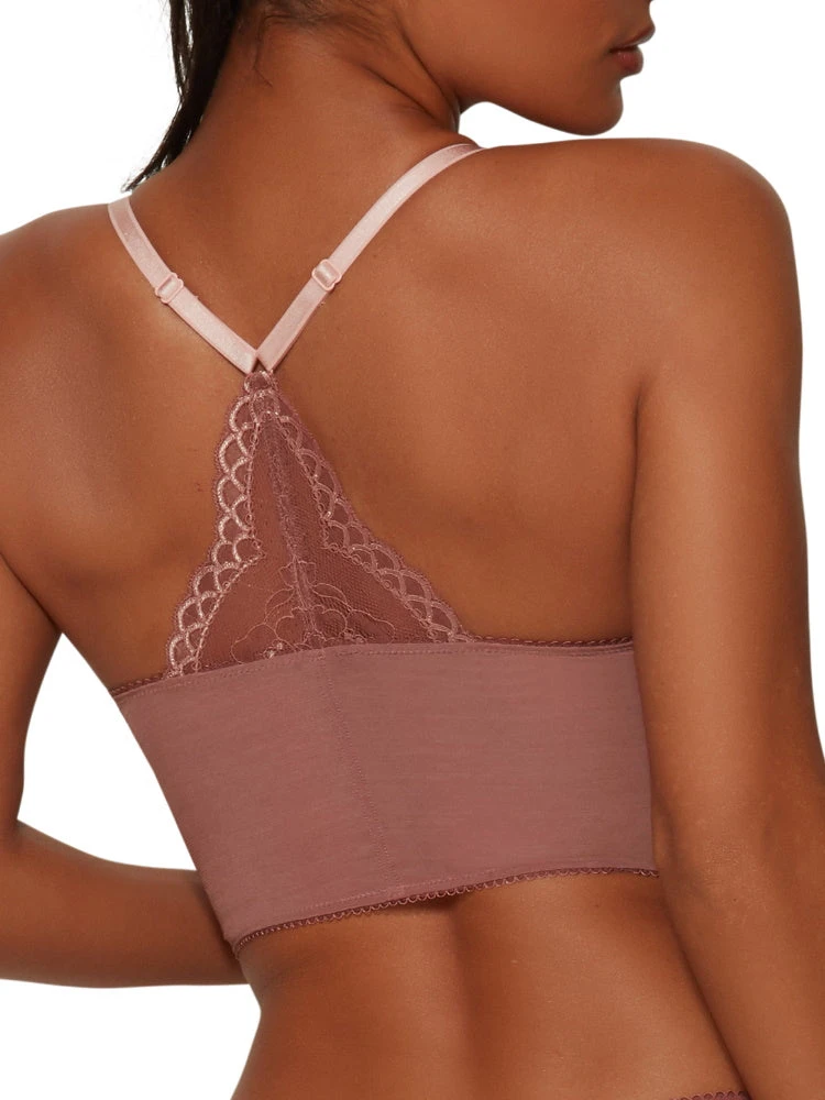 Gossard Superboost Lace Deep V Bralette - Cinder Rose 3 Gossard Superboost Lace Deep V Bralette - Cinder Rose - Image 3