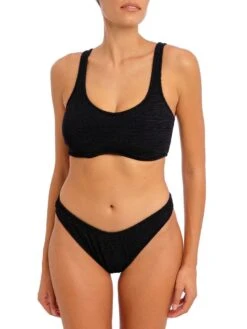FREYA Ibiza Waves High Leg Bikini Brief 16 FREYA Ibiza Waves High Leg Bikini Brief -Full Curve Bra Sales braforme lingerie freya swimwear as203885 blk black full