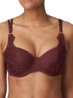 Twist First Night Padded Balcony Bra - Merlot
