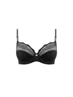 Wacoal Ravissant Balcony Bra - Black -Full Curve Bra Sales braforme lingerie wacoal ravissant bras we600506 black p