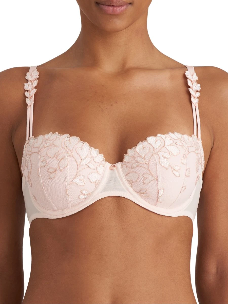 MARIE JO Leda Padded Balcony Bra - Glossy Pink 1 MARIE JO Leda Padded Balcony Bra - Glossy Pink