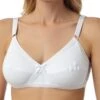 Cross Front Bra - White