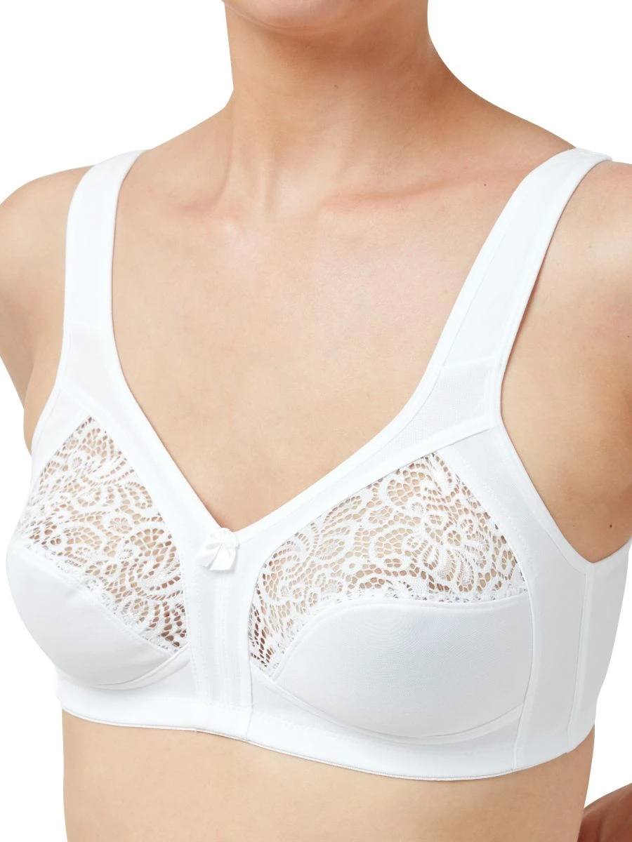 Lace Soft Cup Bra - White 1 Lace Soft Cup Bra - White