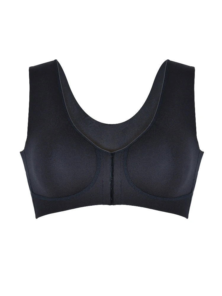 Naturana Wellness Front Fastening Soft Cup Bra - Black 1 Naturana Wellness Front Fastening Soft Cup Bra - Black