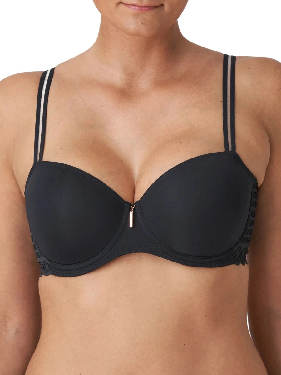 East End Padded Balcony Bra - Charcoal 1 East End Padded Balcony Bra - Charcoal