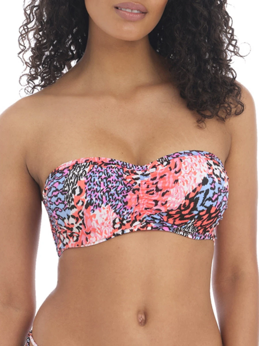 FREYA Serengeti Haze Bandeau Bikini Top - Multi 2 FREYA Serengeti Haze Bandeau Bikini Top - Multi - Image 2