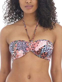 FREYA Serengeti Haze Bandeau Bikini Top - Multi