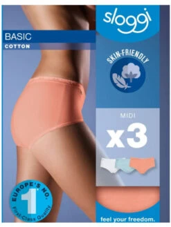 Sloggi Basic+ Midi (3 Pack) 27 Sloggi Basic+ Midi (3 Pack) -Full Curve Bra Sales braforme sloggi lingerie 10155292 m007 packaging