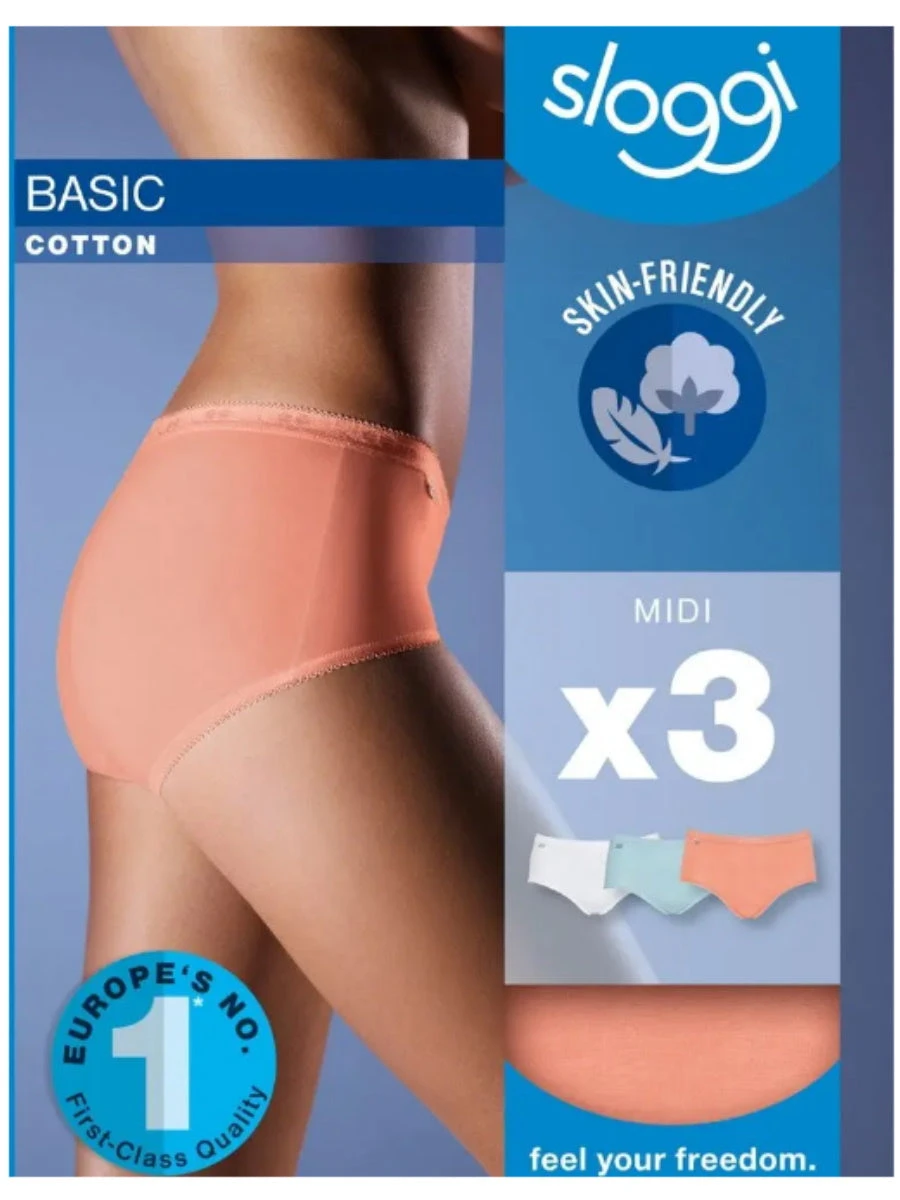 Sloggi Basic+ Midi (3 Pack) 8 Sloggi Basic+ Midi (3 Pack) - Image 8