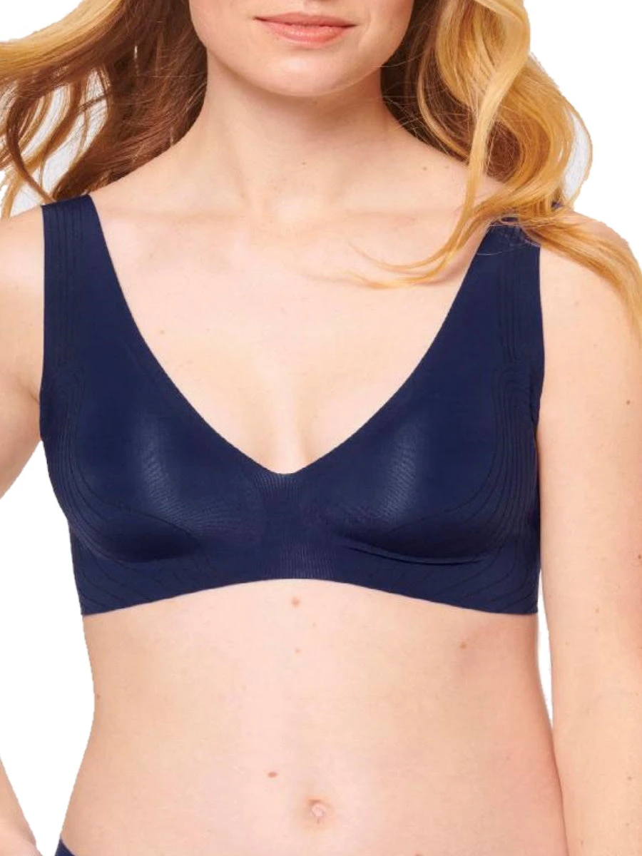 Sloggi ZERO Feel Moulded Bralette - True Navy 1 Sloggi ZERO Feel Moulded Bralette - True Navy