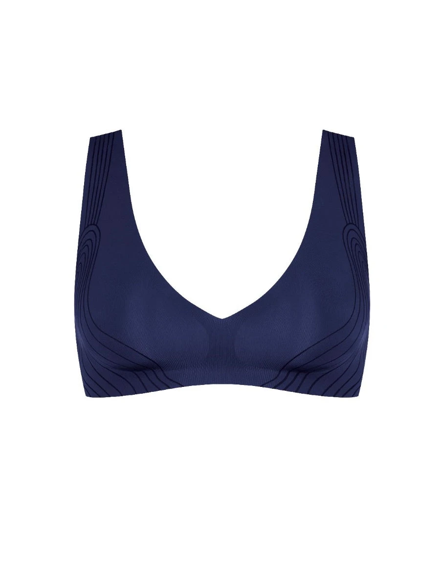 Sloggi ZERO Feel Moulded Bralette - True Navy 4 Sloggi ZERO Feel Moulded Bralette - True Navy - Image 4