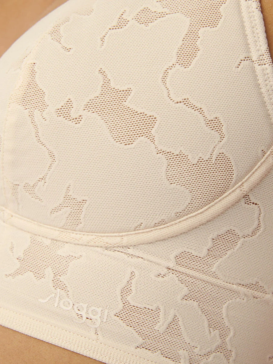 Sloggi ZERO Lace 2.0 Longline Bra - Fresh Powder 3 Sloggi ZERO Lace 2.0 Longline Bra - Fresh Powder - Image 3