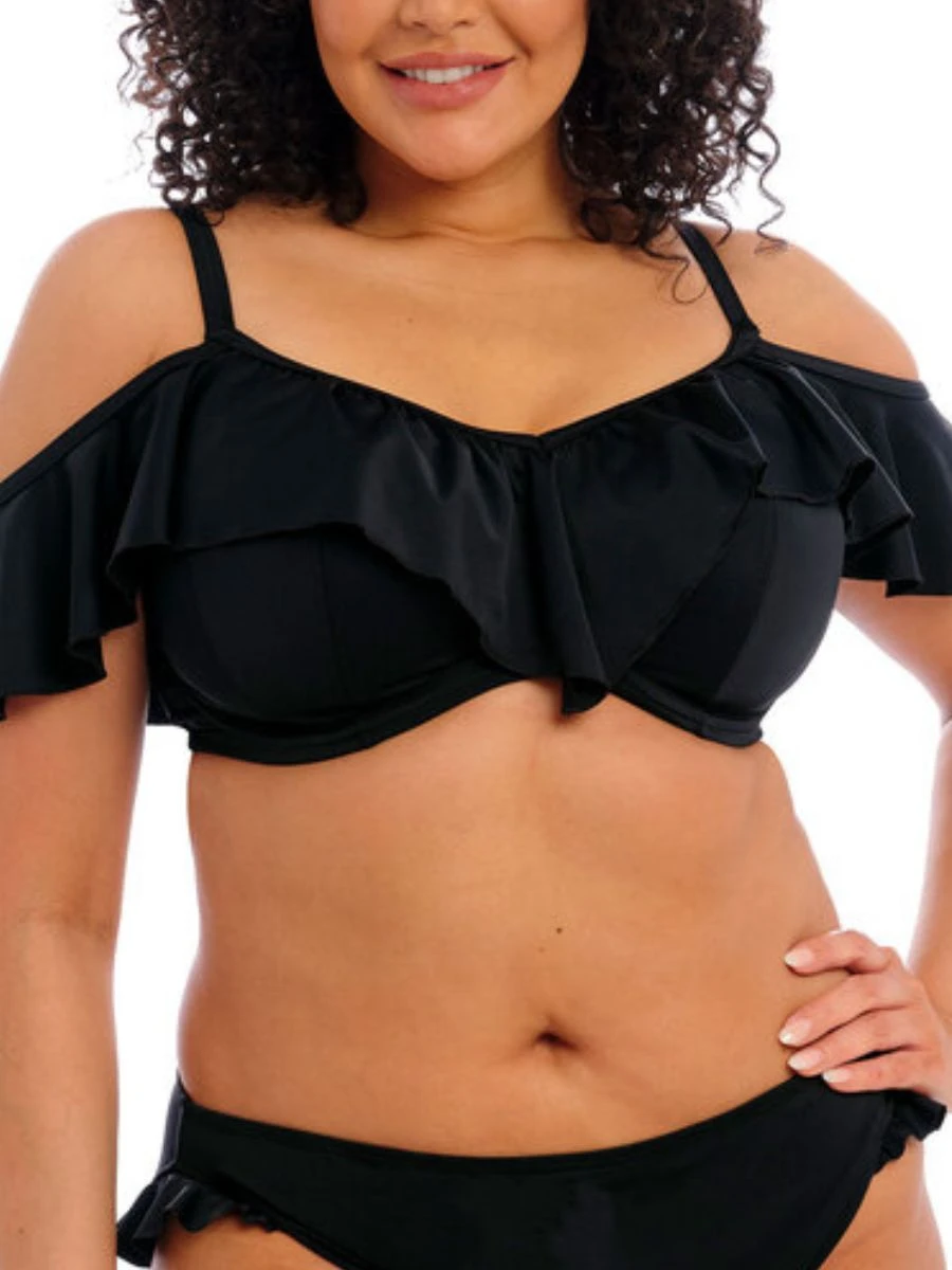 ELOMI Plain Sailing Bikini Top - Black 1 ELOMI Plain Sailing Bikini Top - Black