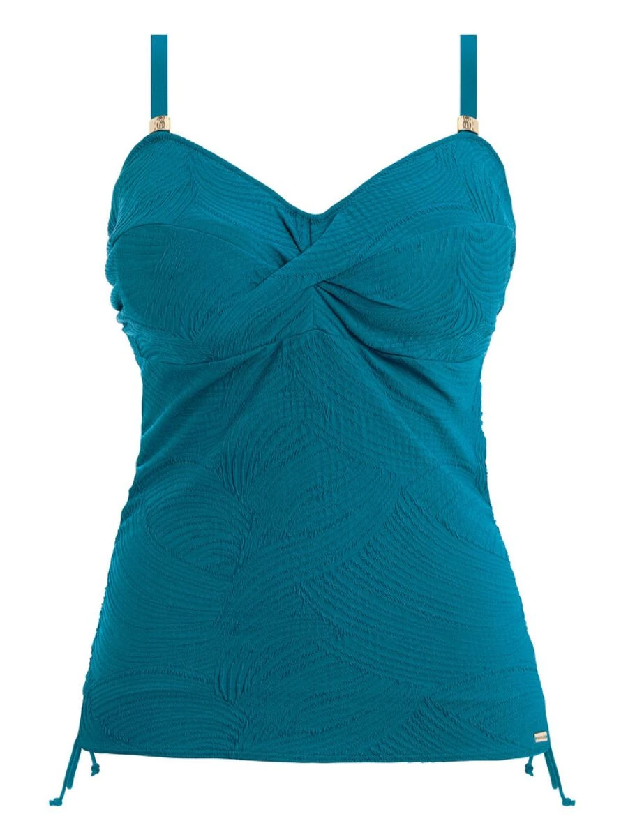 FANTASIE Ottawa Twist Front Tankini Top - Petrol 5 FANTASIE Ottawa Twist Front Tankini Top - Petrol - Image 5