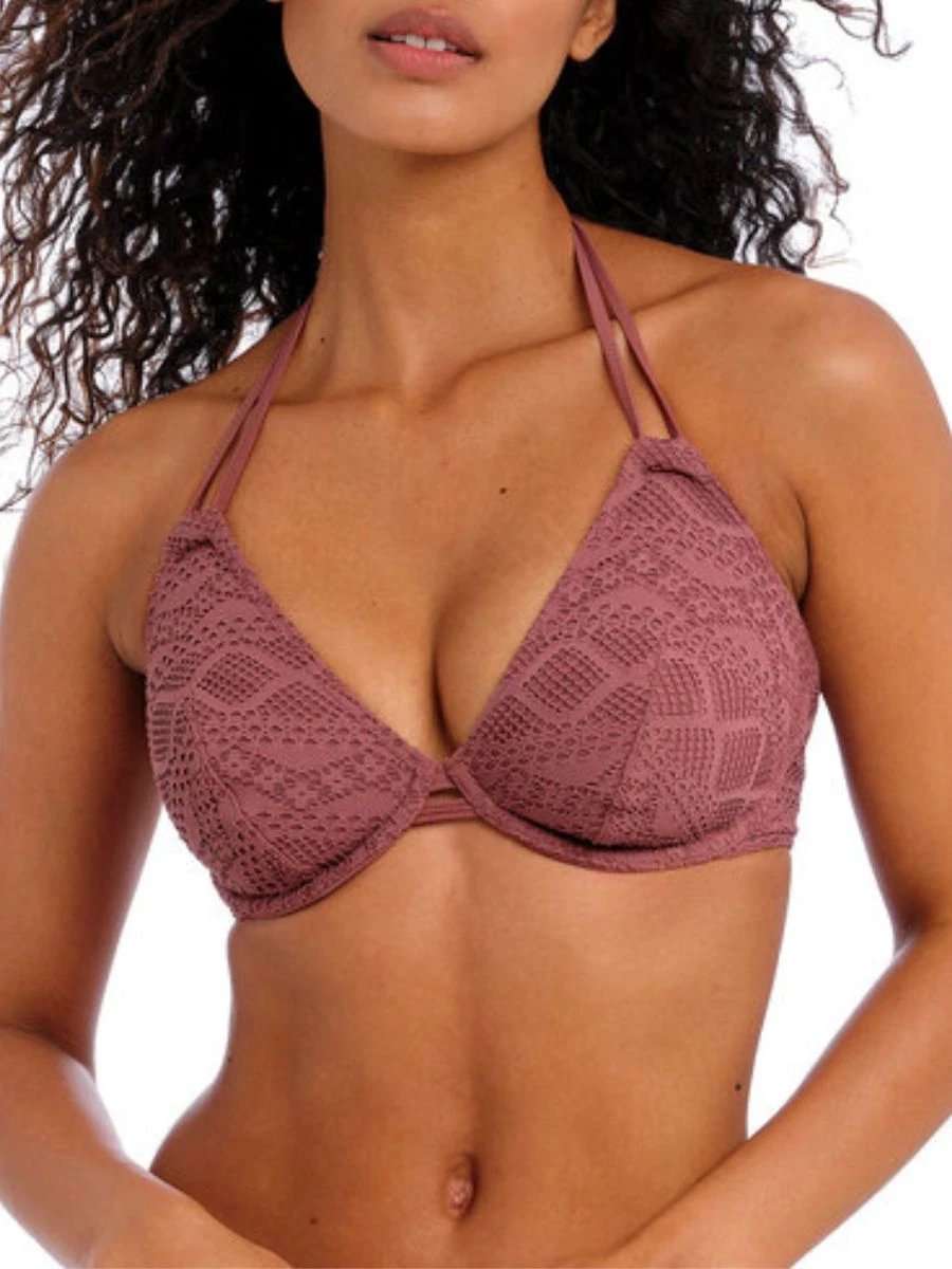 FREYA Sundance Halterneck Bikini Top - Nutmeg 1 FREYA Sundance Halterneck Bikini Top - Nutmeg