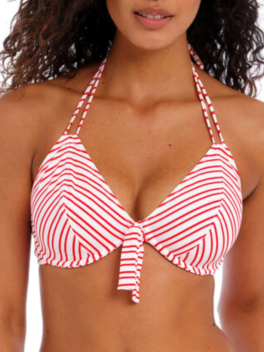 FREYA New Shores Halter Bikini Top - Chilli 1 FREYA New Shores Halter Bikini Top - Chilli