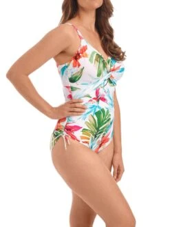 FANTASIE Kiawah Island Twist Front Swimsuit - Aquamarine 10 FANTASIE Kiawah Island Twist Front Swimsuit - Aquamarine -Full Curve Bra Sales braforme swimsuit fantasie kiawah 20island 501231 aqe side