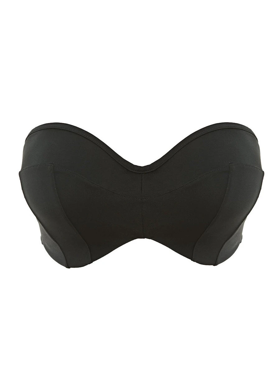 ELOMI Essentials Multiway Bandeau Bikini Top - Black 6 ELOMI Essentials Multiway Bandeau Bikini Top - Black - Image 6