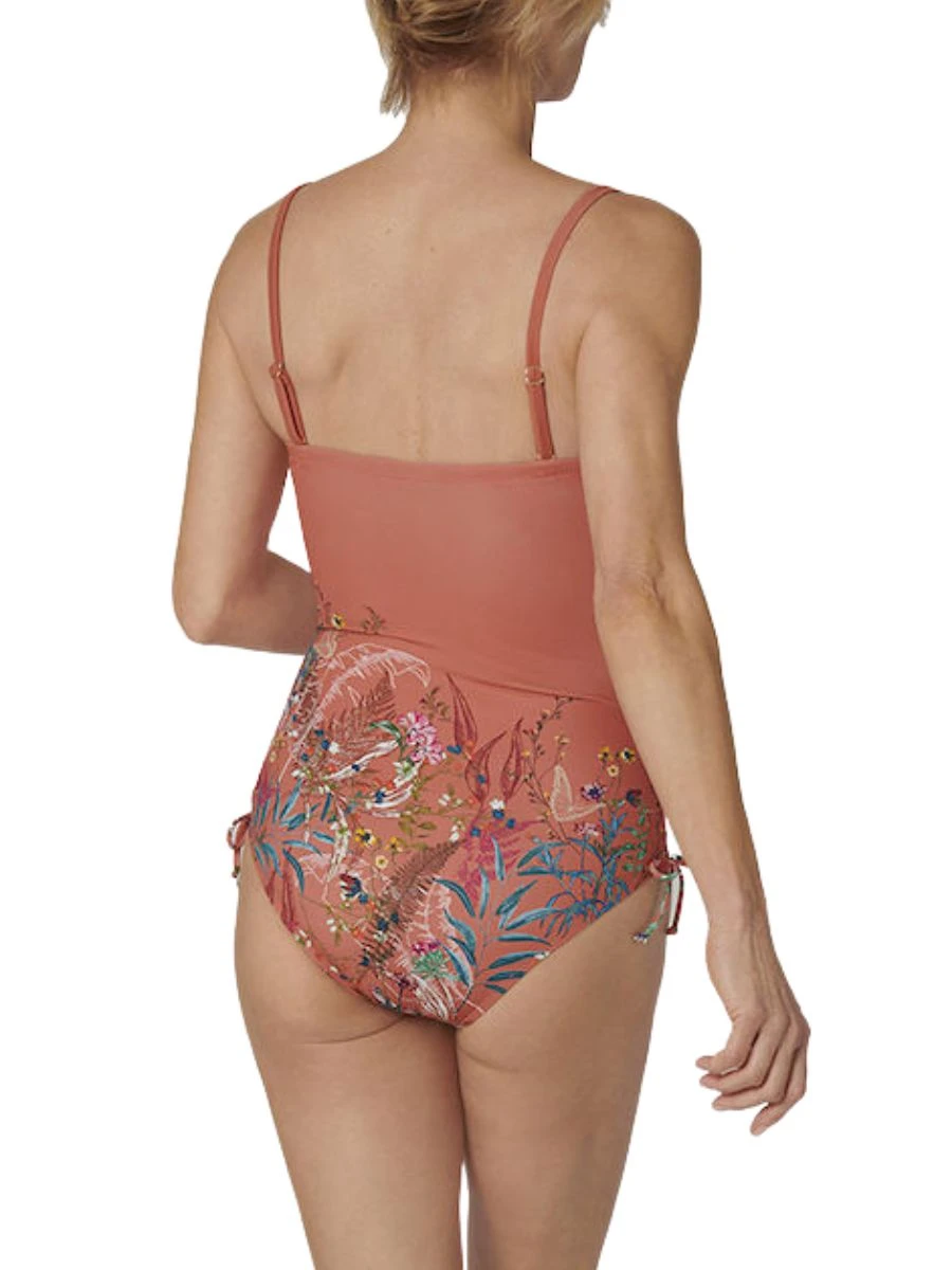 Triumph Botanical Leaf Swimsuit - Orange/Dark Combination 5 Triumph Botanical Leaf Swimsuit - Orange/Dark Combination - Image 5