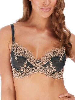 Wacoal Embrace Lace Underwire Bra - Ebony/Shifting Sand
