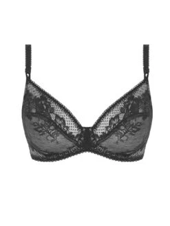Wacoal Lace To Love Underwire Bra - Black 5 Wacoal Lace To Love Underwire Bra - Black -Full Curve Bra Sales braforme wa855297 blk primary wacoal lace to love black underwire bra p