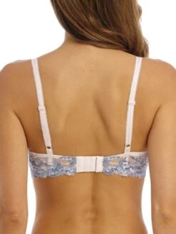 Wacoal Embrace Lace Underwire Bra - Pastel Parchment/Blue Multi -Full Curve Bra Sales braforme wacoal embrace 20lace 65191 177 back