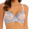 Wacoal Embrace Lace Underwire Bra - Pastel Parchment/Blue Multi