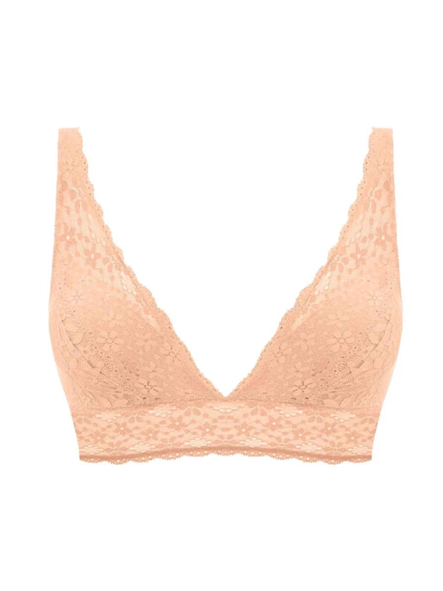 Wacoal Halo Lace Soft Cup Bra - Almost Apricot 5 Wacoal Halo Lace Soft Cup Bra - Almost Apricot - Image 5