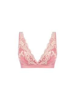 Wacoal Instant Icon Bralette - Bridal Rose/Crystal Pink -Full Curve Bra Sales braforme wacoal lingerie instant icon bralette wa810332 962 p