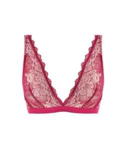 Wacoal Lace Perfection Non Wired Bralette - Cerise 5 Wacoal Lace Perfection Non Wired Bralette - Cerise -Full Curve Bra Sales braforme 20 20we135008 cee cut wacoal lingerie lace perfection cerise bralette