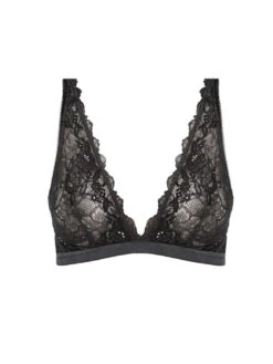 Wacoal Lace Perfection Non Wired Bralette - Charcoal 5 Wacoal Lace Perfection Non Wired Bralette - Charcoal -Full Curve Bra Sales braforme 20 20we135008 chl cut wacoal lingerie lace perfection charcoal bralette