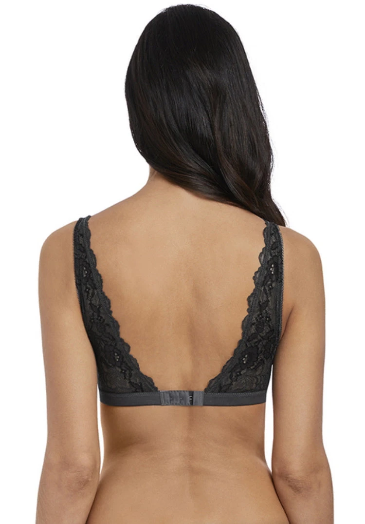 Wacoal Lace Perfection Non Wired Bralette - Charcoal 2 Wacoal Lace Perfection Non Wired Bralette - Charcoal - Image 2
