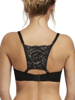 FANTASIE Bronte Vertical Seam Bra - Black -Full Curve Bra Sales bronte 2061 back bra black