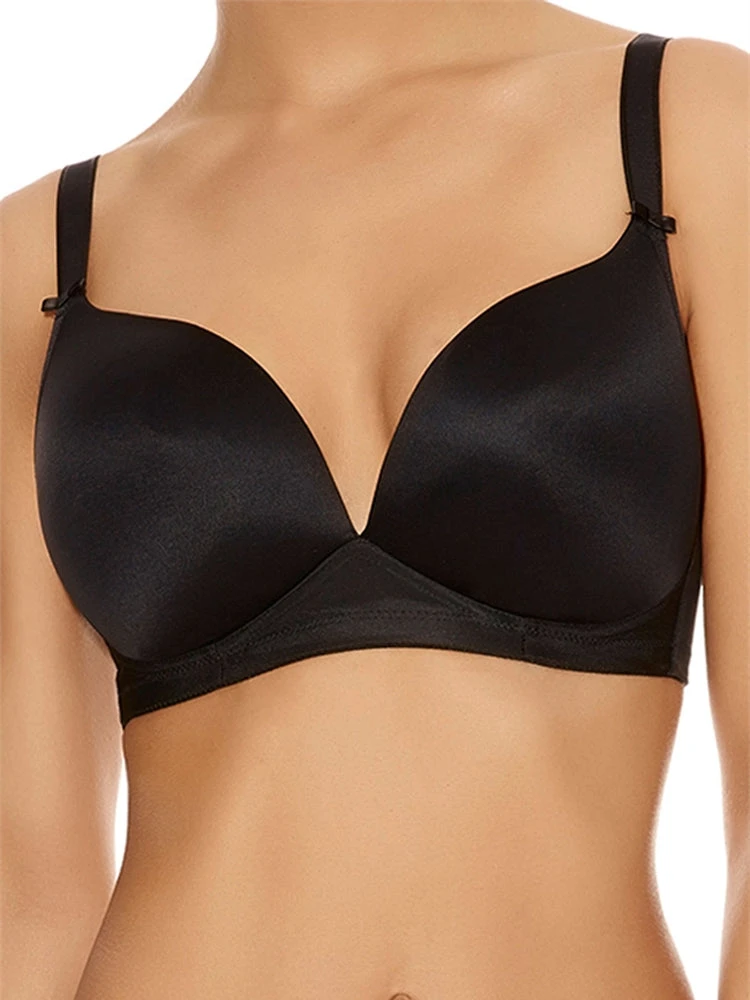 FREYA Deco Moulded Soft Cup T-Shirt Bra - Black 1 FREYA Deco Moulded Soft Cup T-Shirt Bra - Black