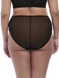 ELOMI Charley High Leg Brief 25 ELOMI Charley High Leg Brief -Full Curve Bra Sales el4386 blk back elomi lingerie charley black high leg brief