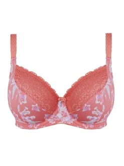 FREYA Erin GG-K Cup Balcony Bra - Hot Coral -Full Curve Bra Sales erin hot coral uw balcony bra aa3232 cutout