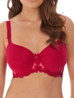 Full Curve Bra Sales 16 FANTASIE Leona Rebecca Spacer Full Cup Bra - Red