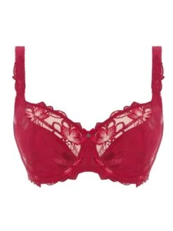 FANTASIE Leona Balcony Bra - Red 5 FANTASIE Leona Balcony Bra - Red -Full Curve Bra Sales fl2682 red 3