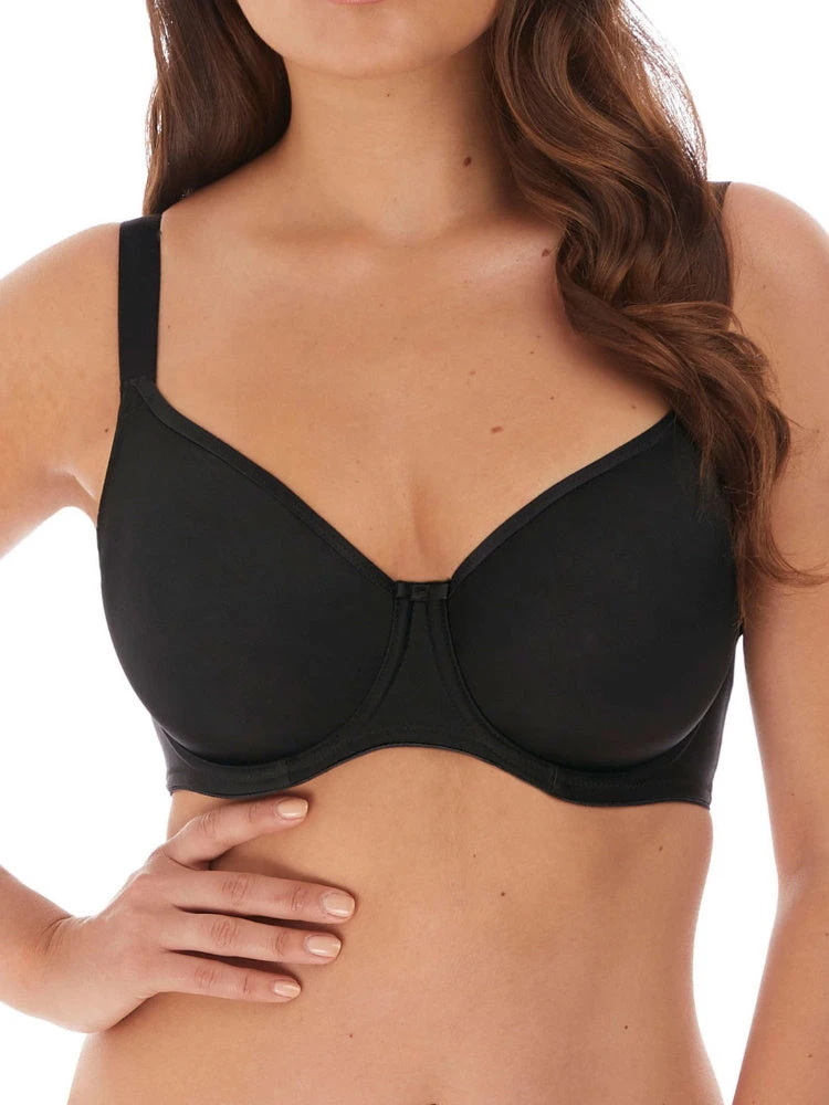 FANTASIE Smoothing Moulded Balcony Bra - Black 1 FANTASIE Smoothing Moulded Balcony Bra - Black